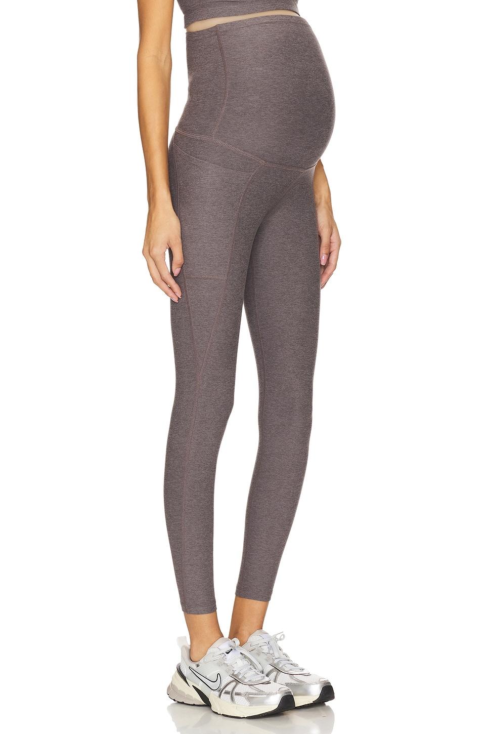 spacedye love the bump maternity pocket midi legging