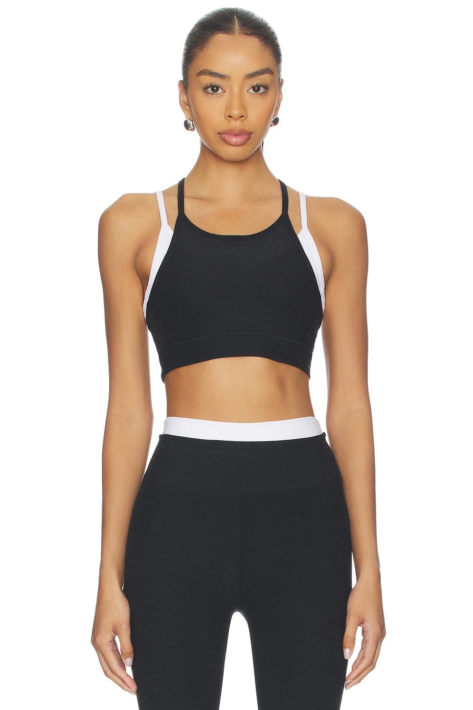 spacedye on the double sports bra