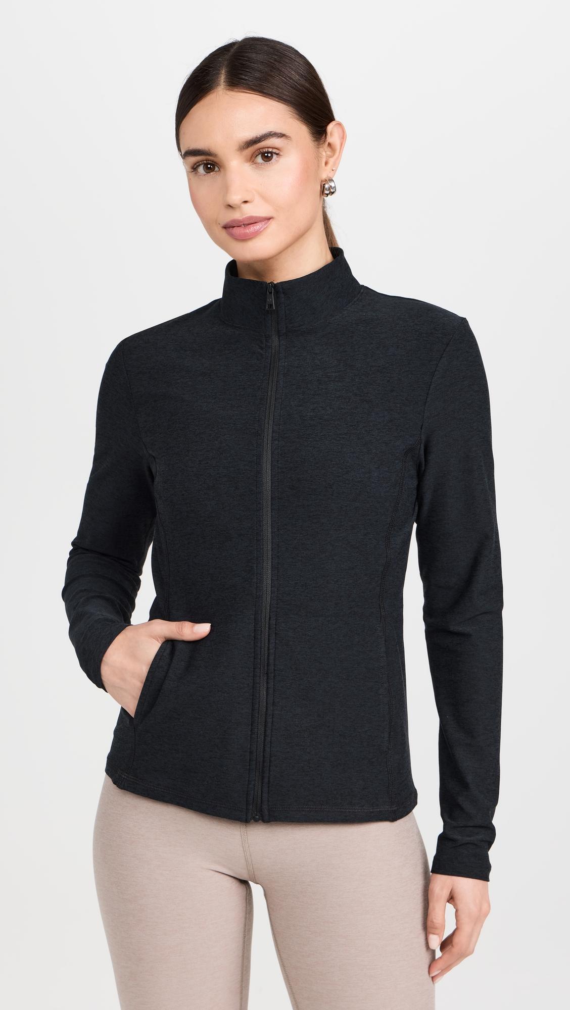 spacedye on the go mock neck jacket