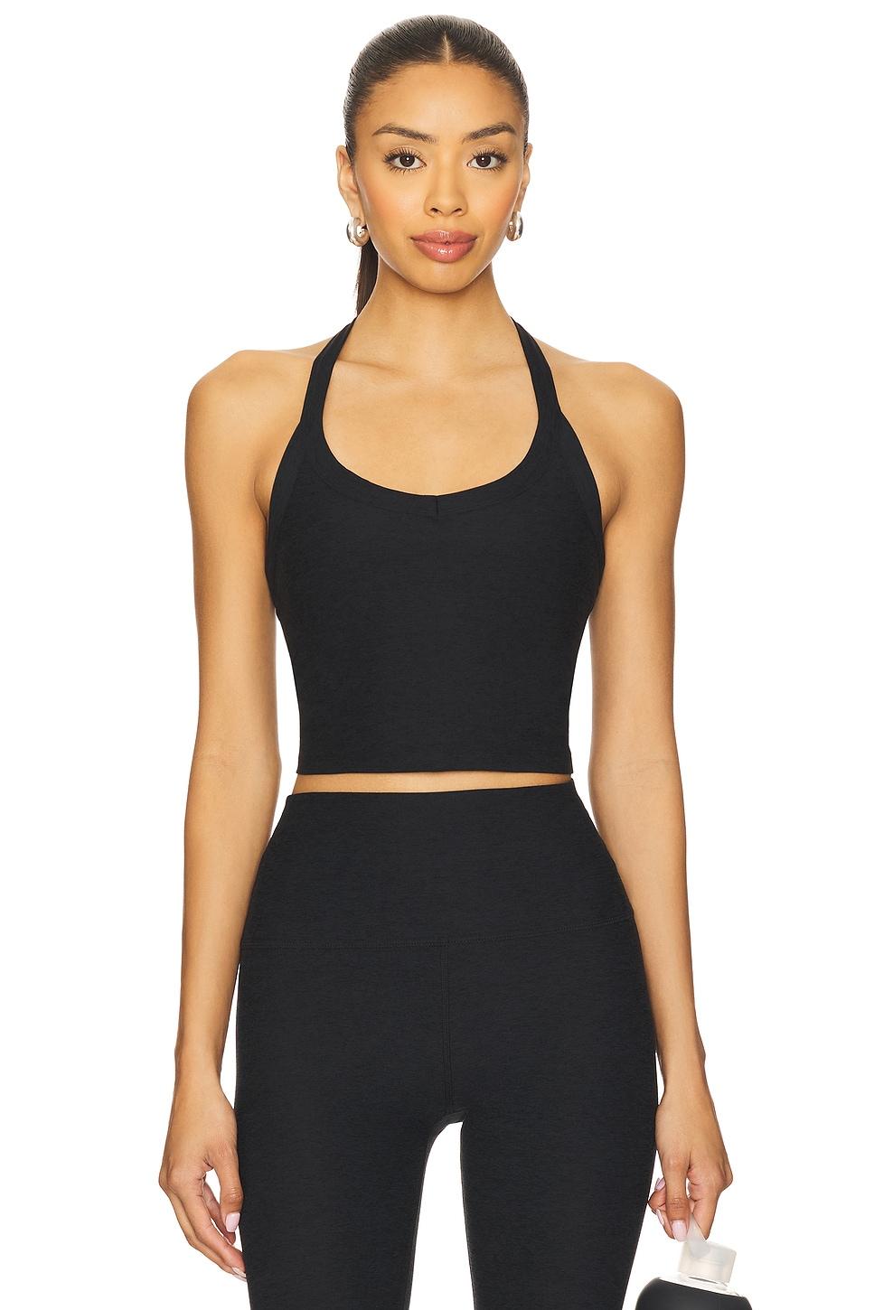 spacedye on the up cropped tank top