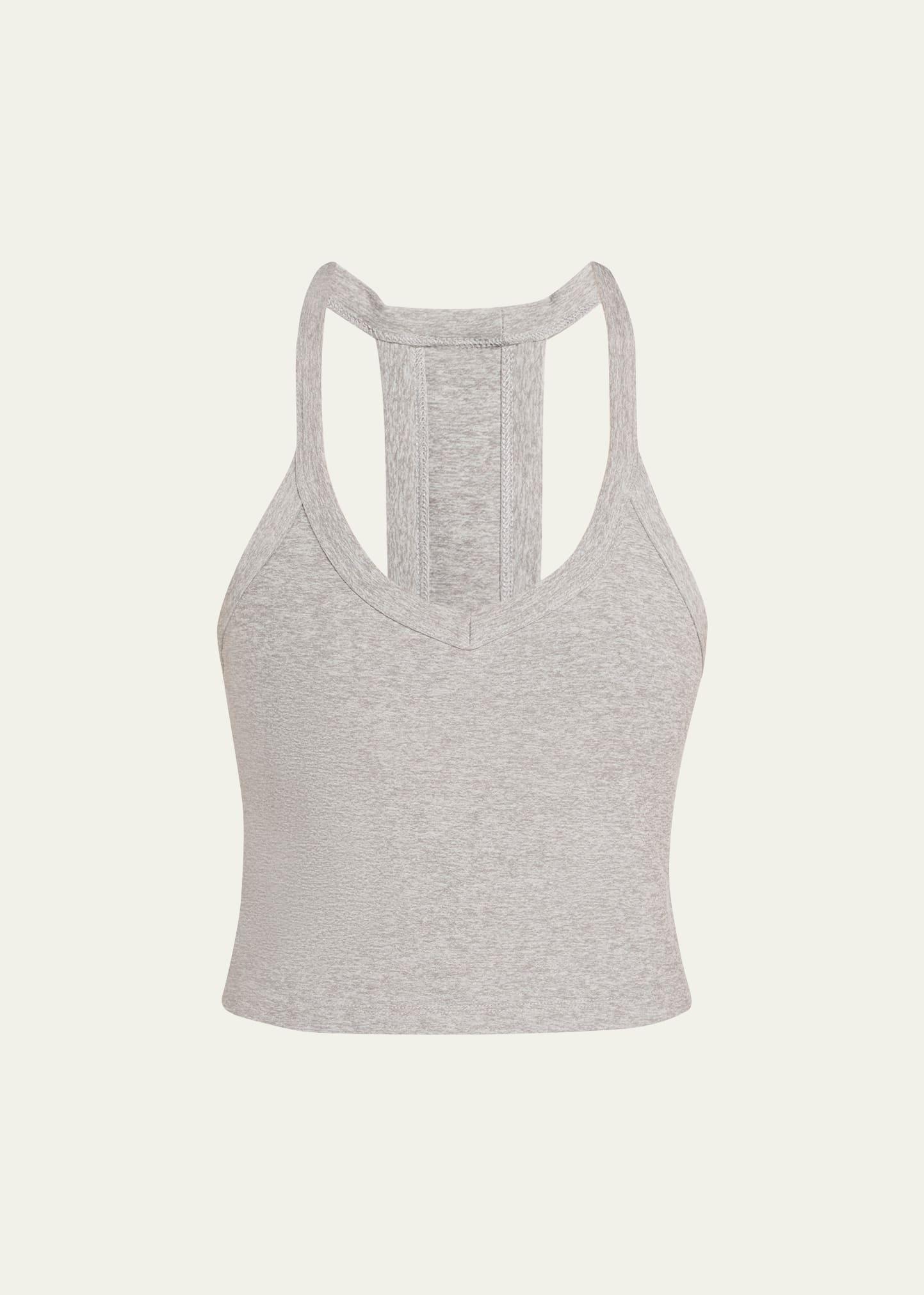 spacedye on the up cropped tank top