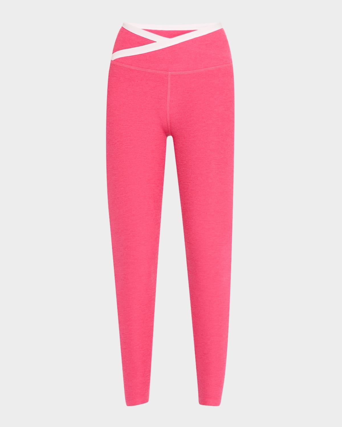 spacedye outlines high-waisted midi leggings