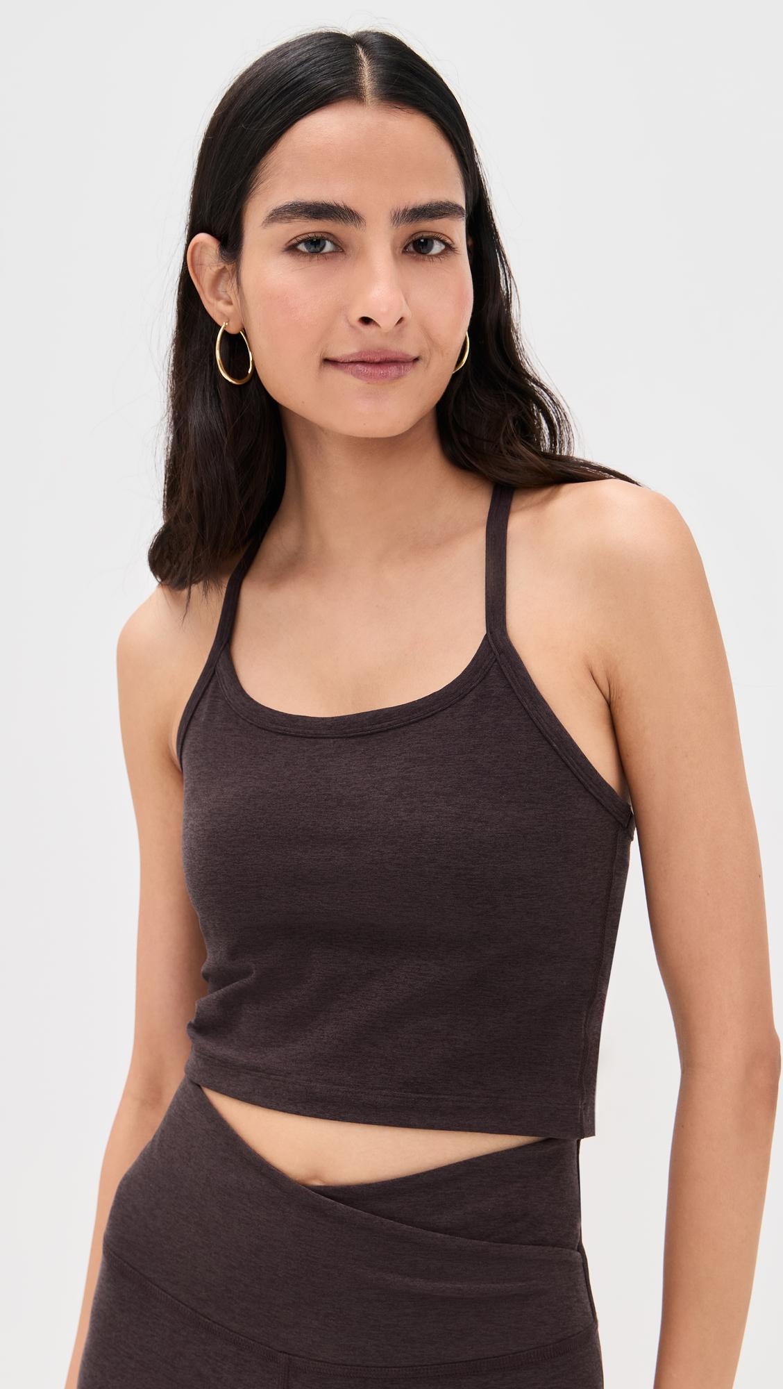 spacedye slim racerback cropped tank