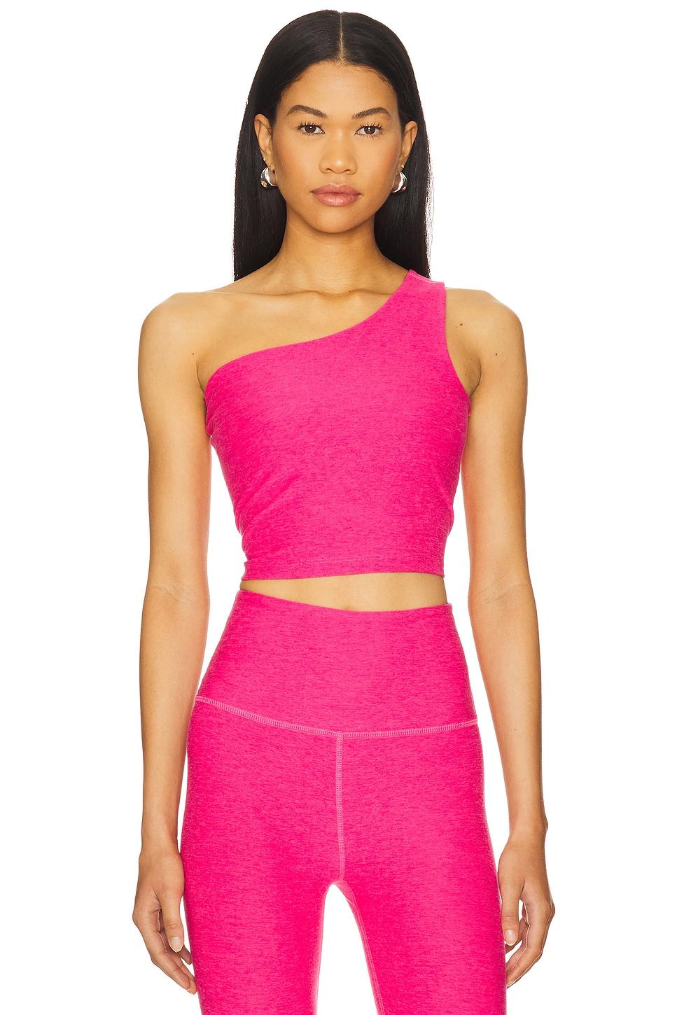 spacedye the bold shoulder cropped tank