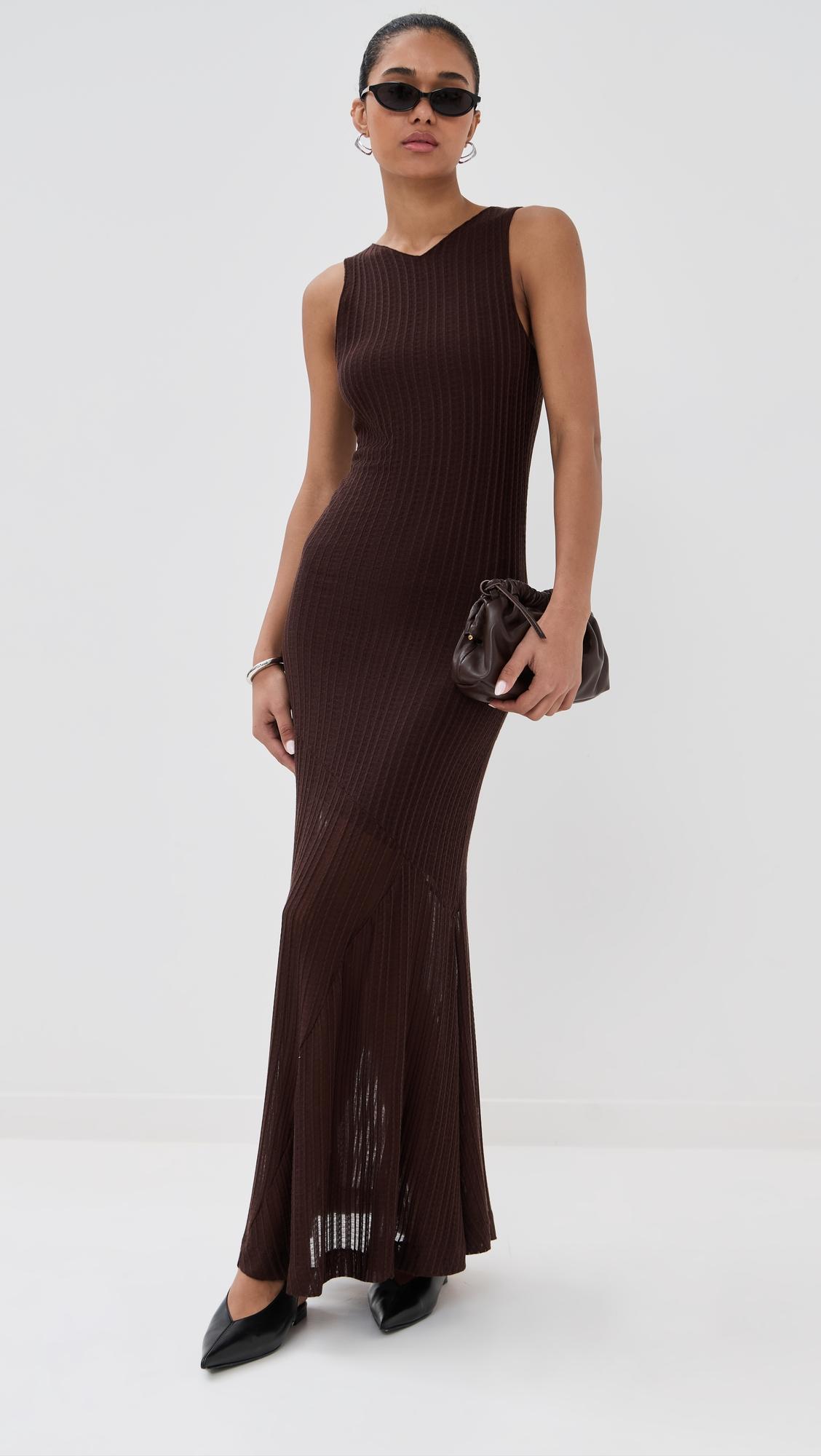 spacia sheer structured tank dress