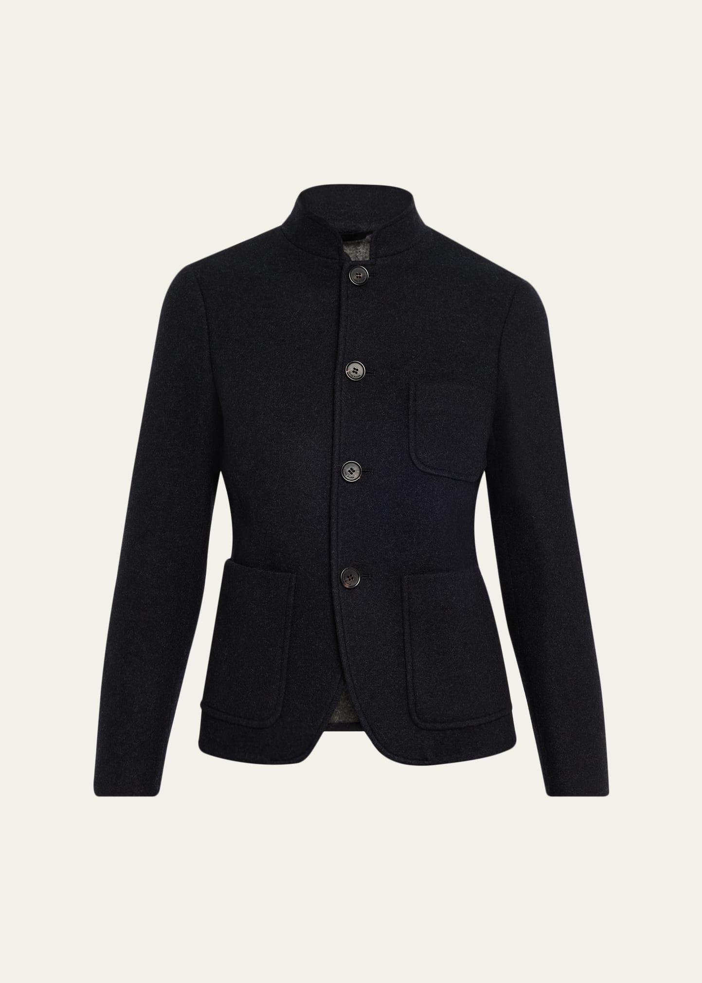 spagna patch pocket cashmere jacket