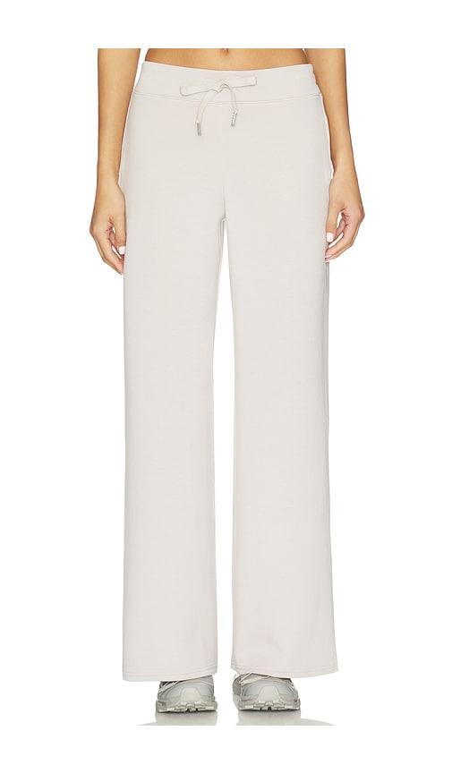 spanx airessentials wide leg pant in grey.