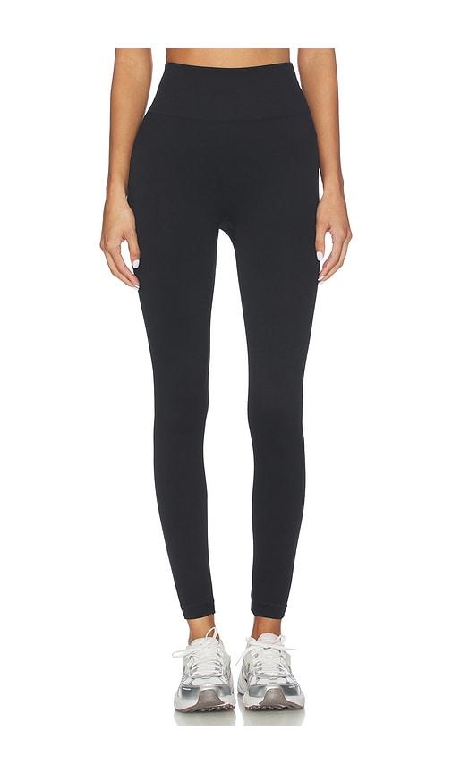 spanx seamless legging in black.