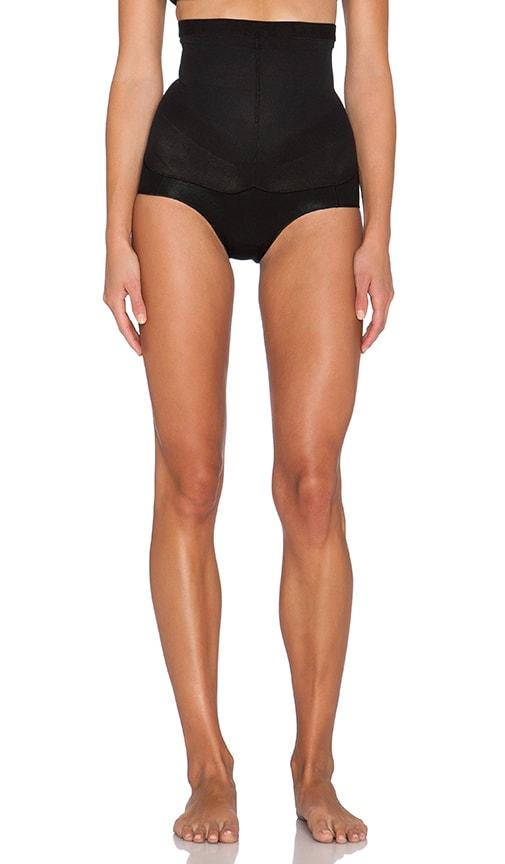 spanx spanxsculptâ¢ seamless power high-waisted brief in black.