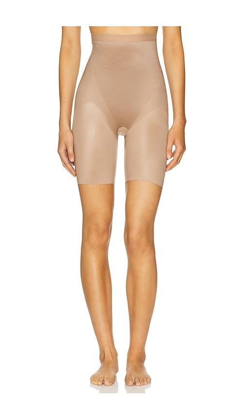 spanx spanxshape invisible high waisted short in nude.
