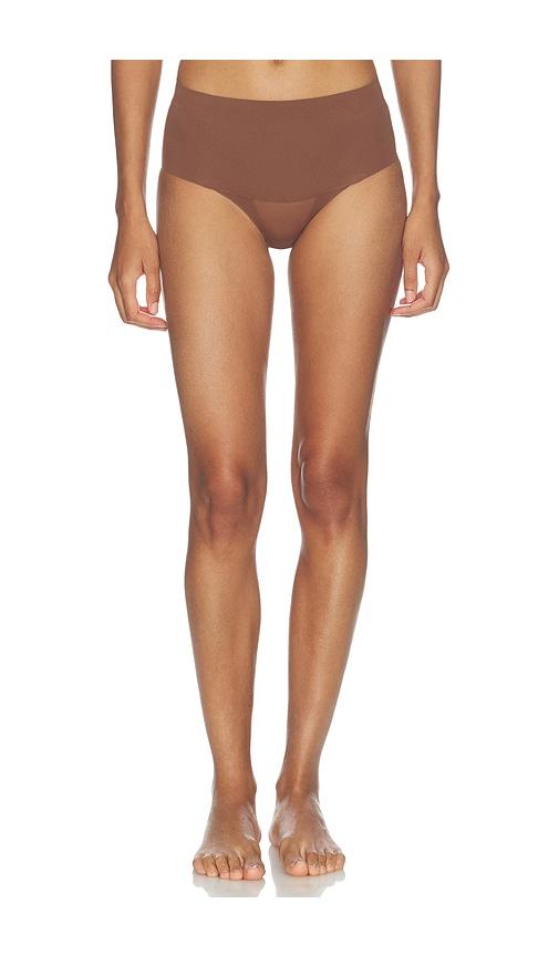 spanx supersmooth undie-tectable brief in brick.