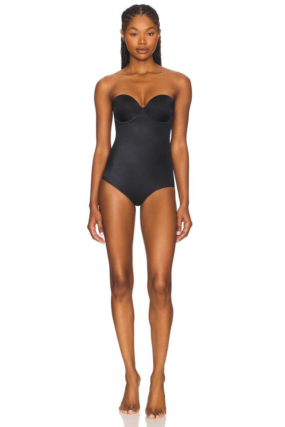 spanxsculpt suit your fancy strapless bodysuit