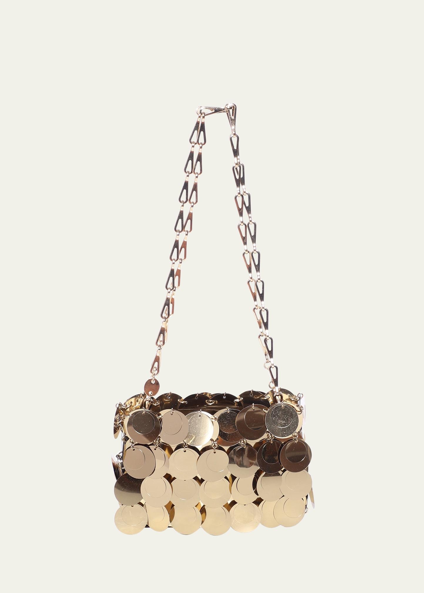 sparkle nano disc shoulder bag