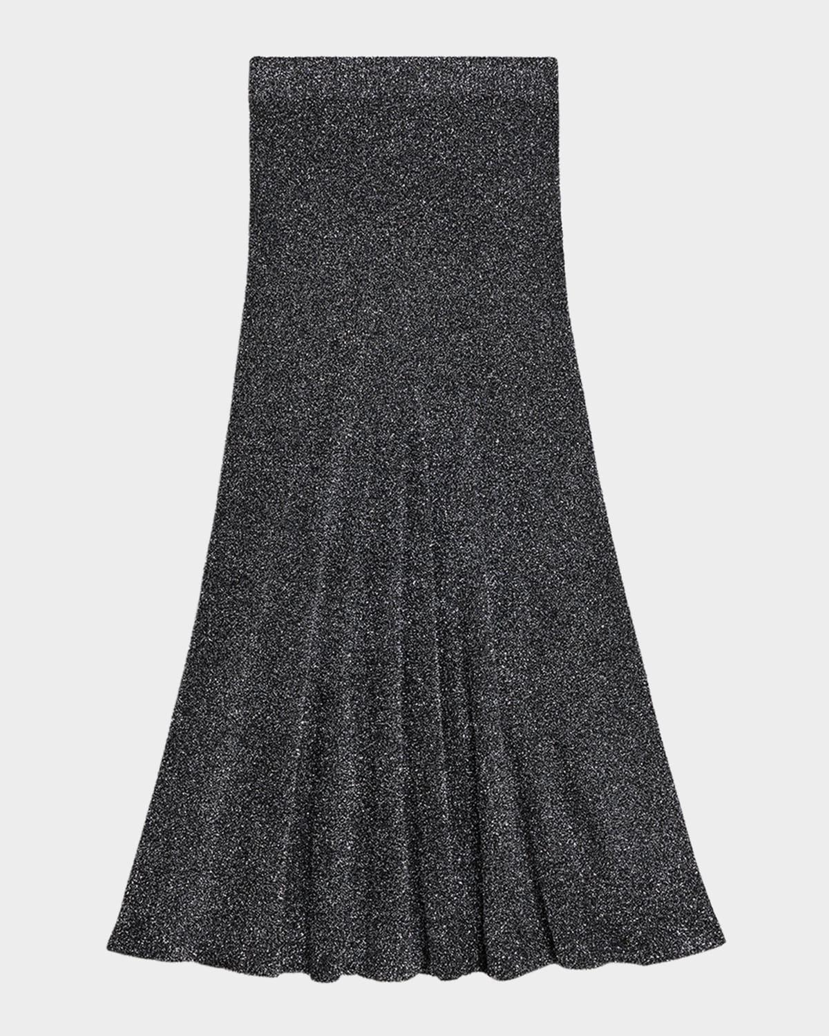 sparkly lurex maxi skirt