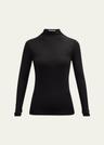 sparkly lurex turtleneck top