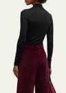 sparkly lurex turtleneck top
