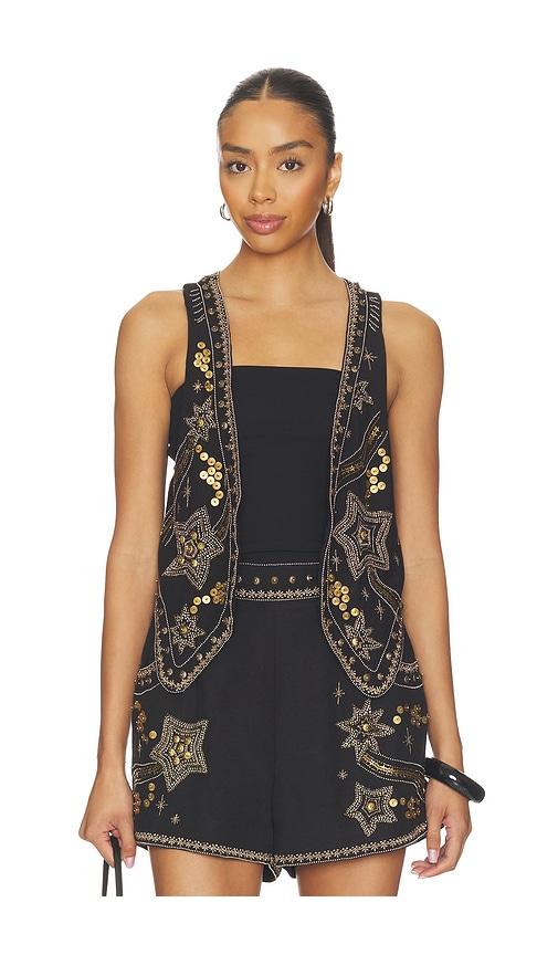 spell night sky vest in black.