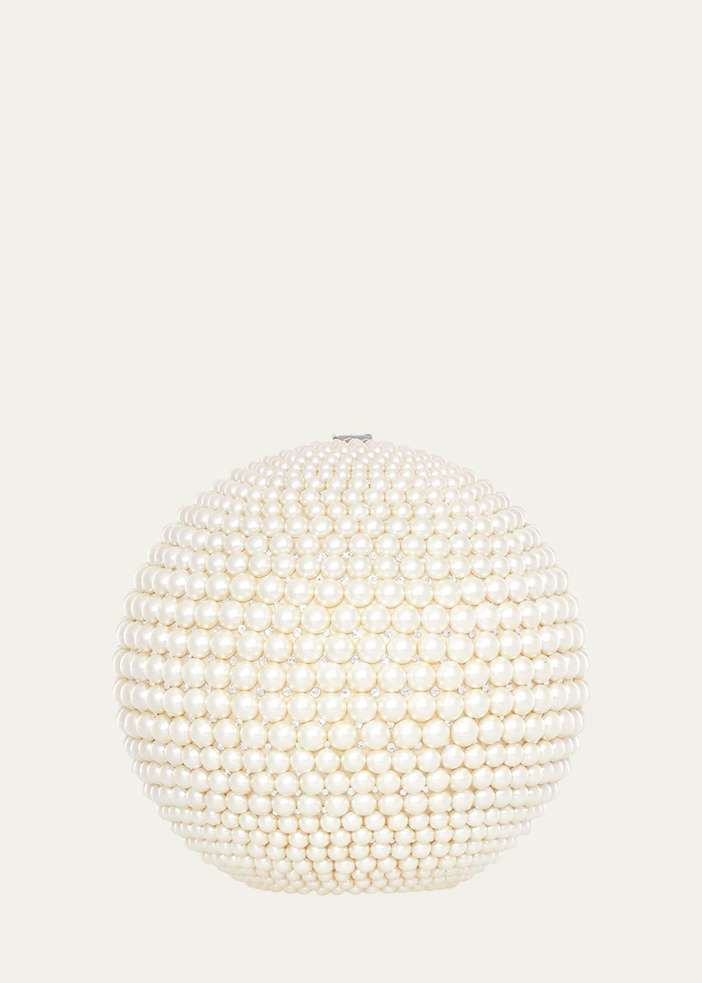sphere pearly minaudiere