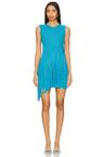 spiral knit mini dress