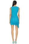 spiral knit mini dress