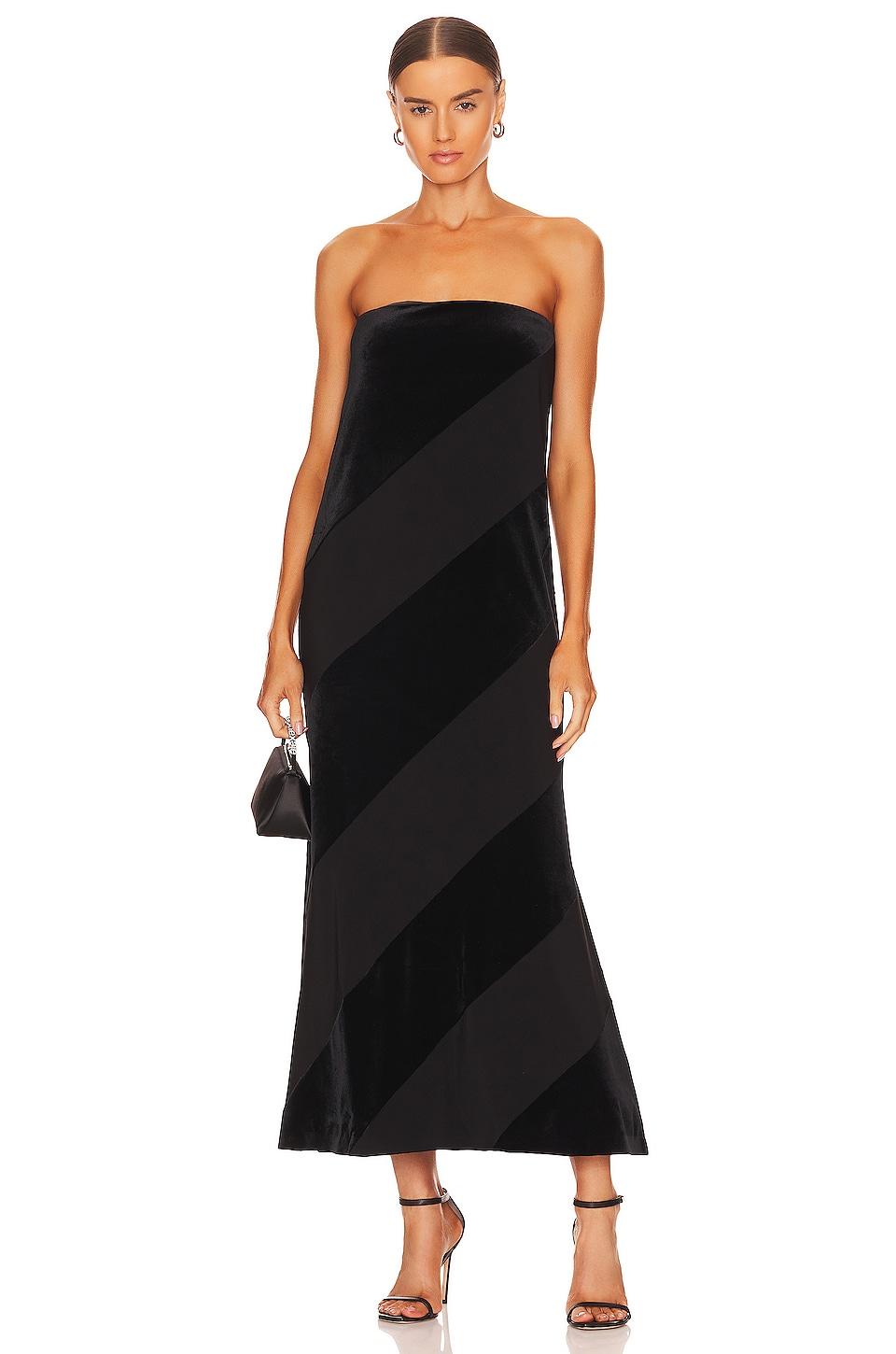 spiral strapless dress