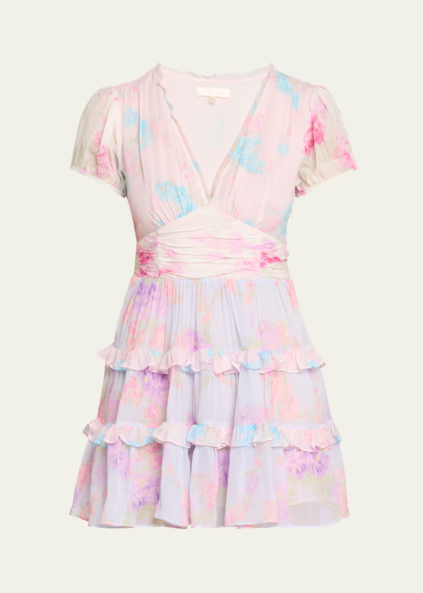 spirea chiffon mini dress