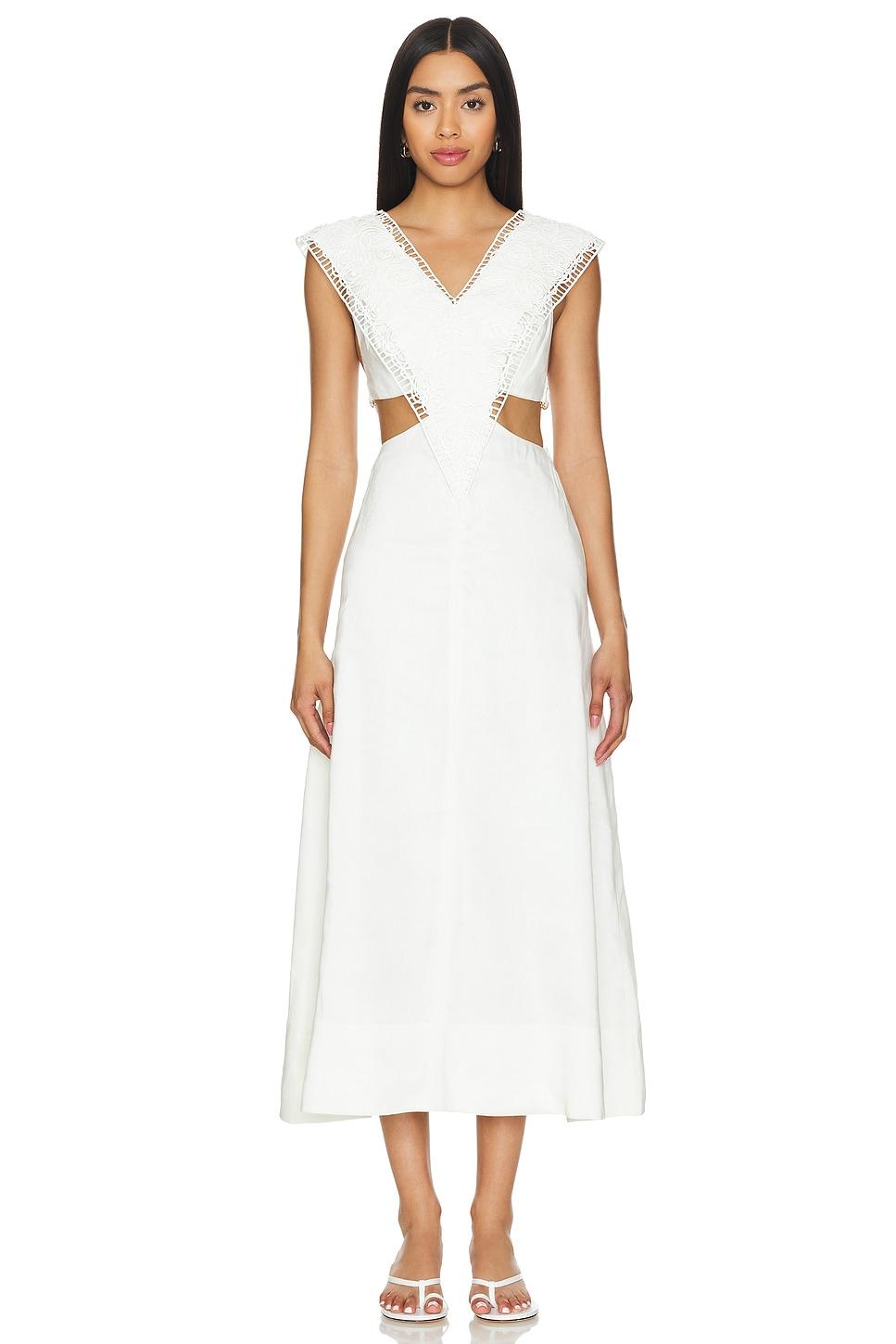 spirit belted midi dress