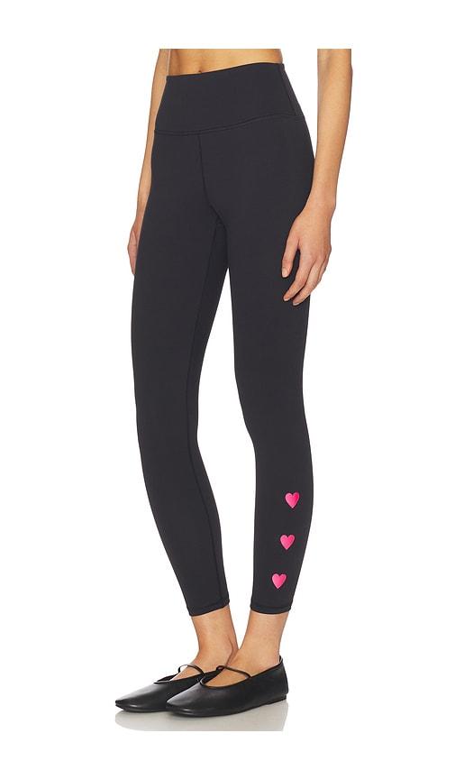 spiritual gangster 3 of hearts lotus 7/8 legging in black.