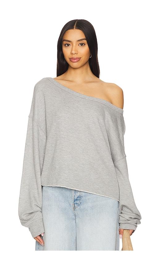 spiritual gangster bella sweatshirt in grey.