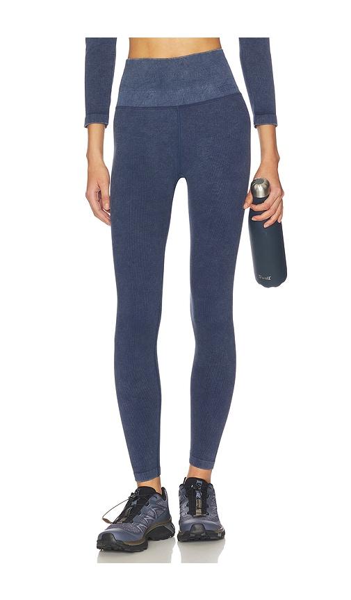 spiritual gangster sun bleached love 7/8 legging in blue.