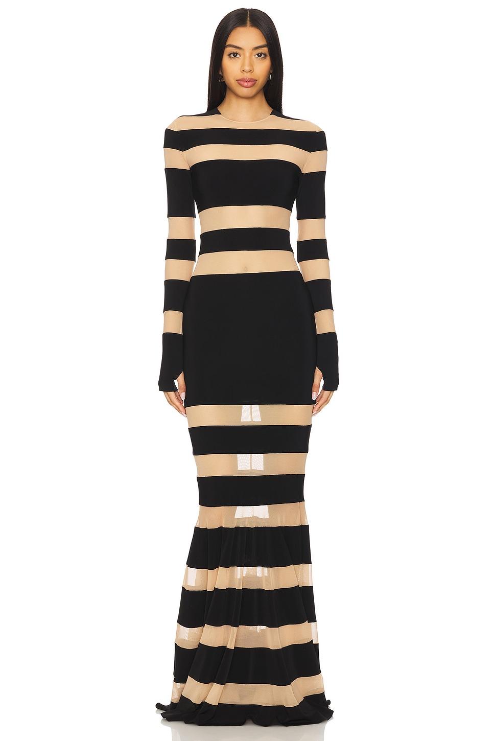 spliced dress fishtail gown
