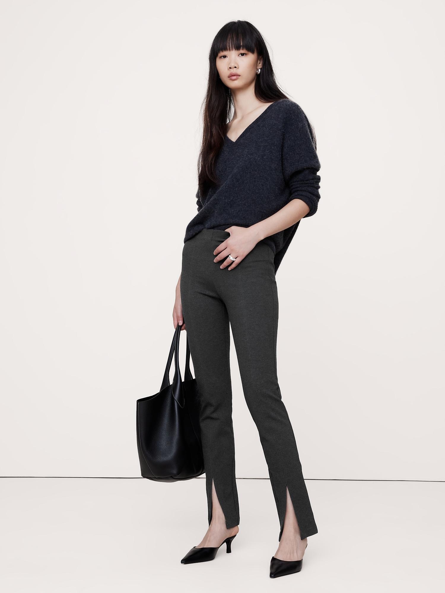 split-hem skinny everywhere ponte pant