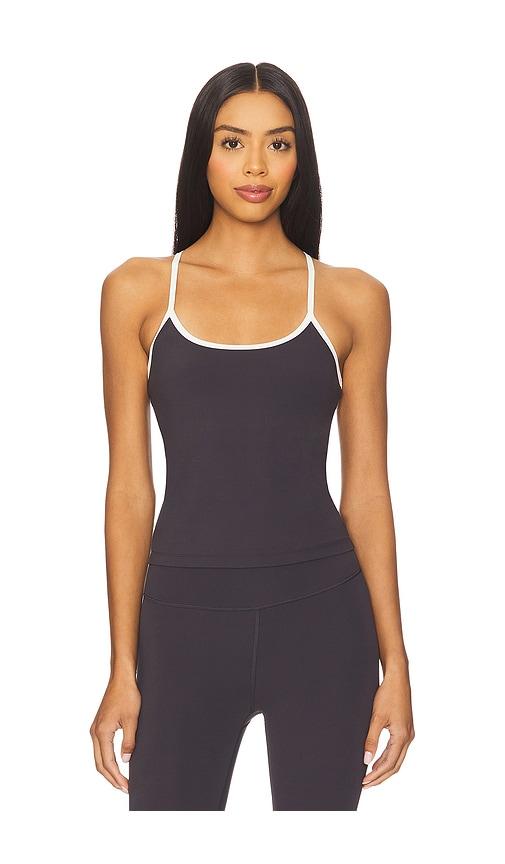 splits59 air weight tank top in charcoal.