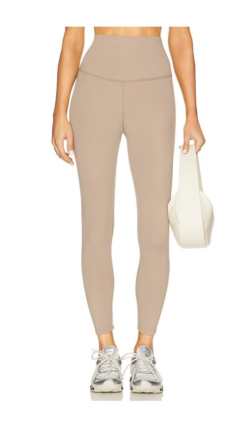 splits59 airweight super high waist 7/8 legging in beige.