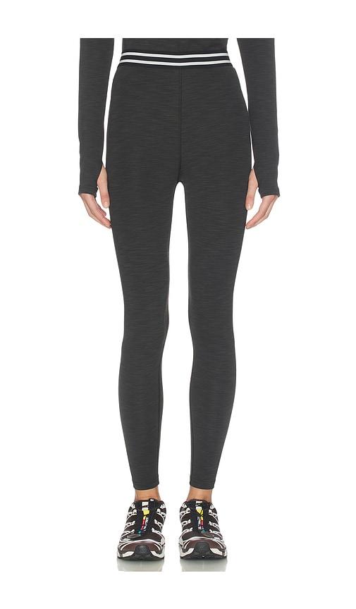 splits59 bailey high waist active rib 7/8 legging in black.