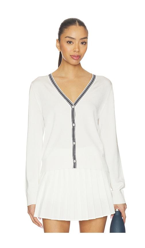 splits59 bekah knit cardigan in white.