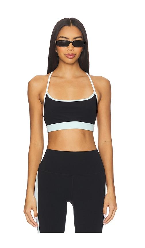 splits59 emerson airweight sports bra in black.