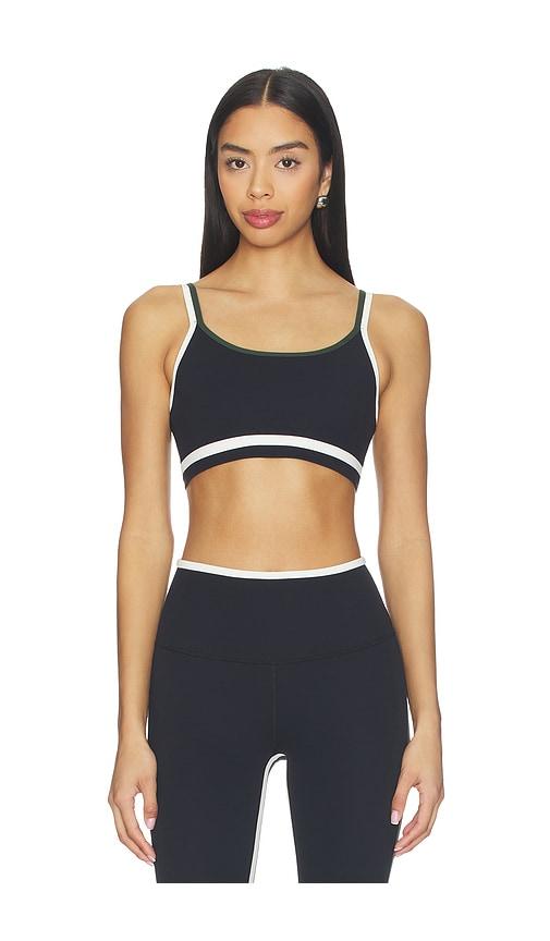splits59 eva rigor double strap sports bra in black.