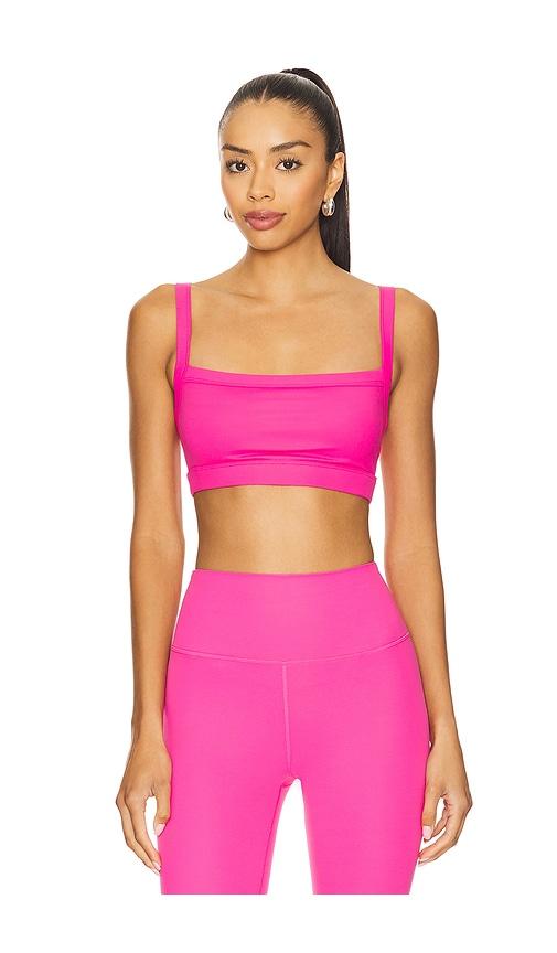 splits59 monah rigor sports bra in pink.