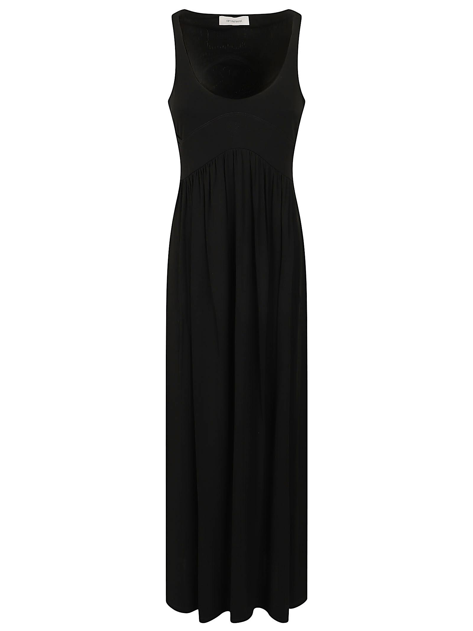 sport maxmara abito jersey panino black viscosa - women