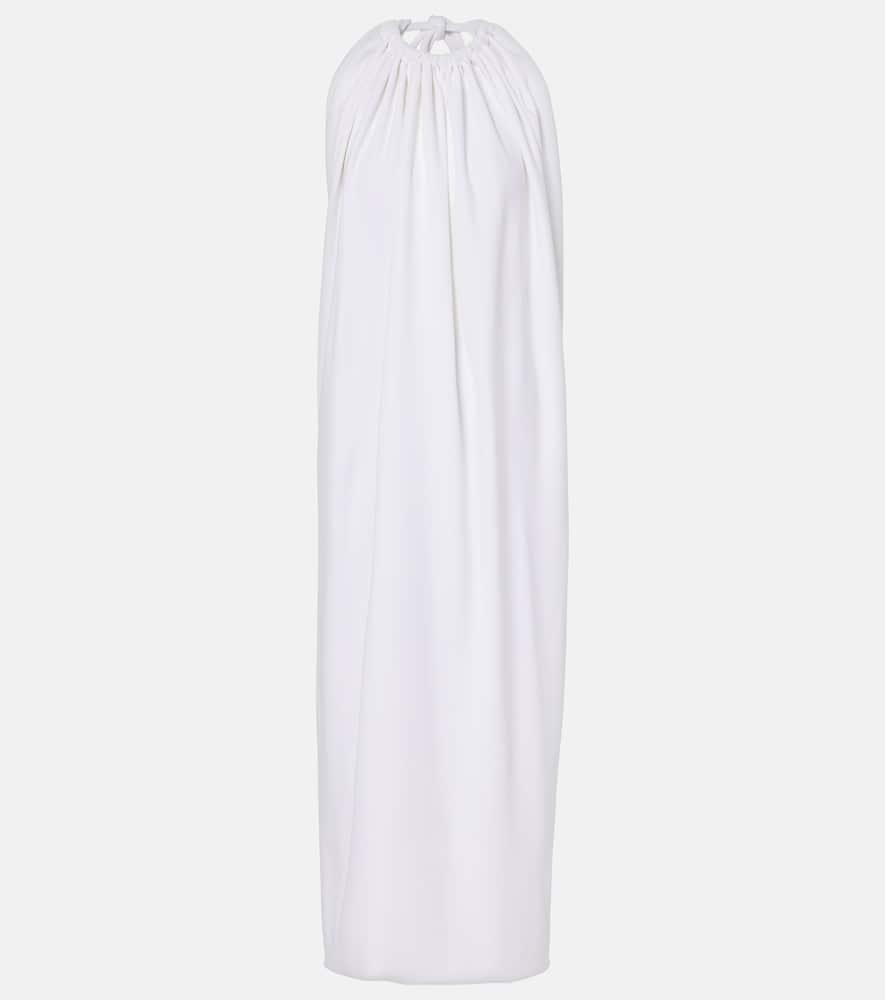 sportmax alceste draped halterneck maxi dress