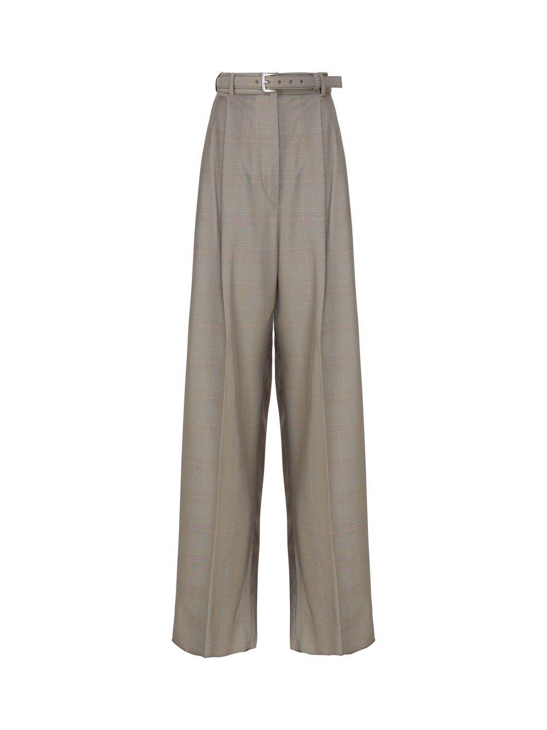 sportmax belted straight leg trousers