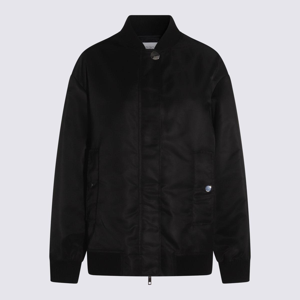 sportmax black agape casual jacket