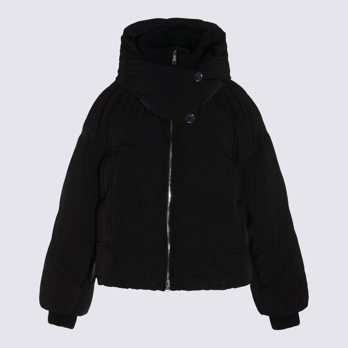 sportmax black glizia down jacket