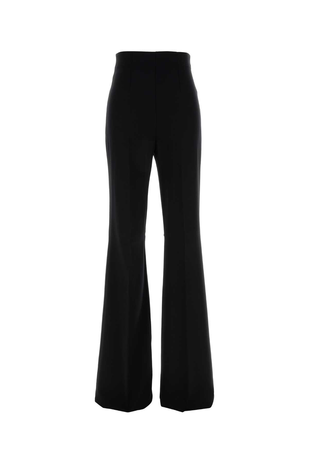 sportmax black stretch nylon gettone pant