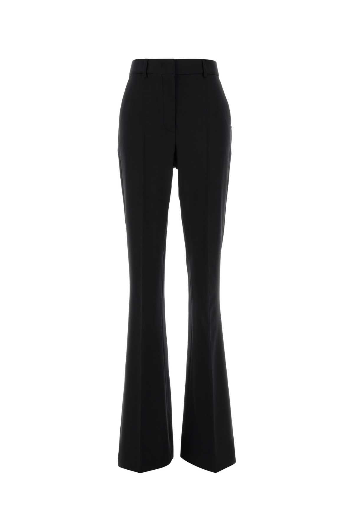 sportmax black stretch wool febe pant
