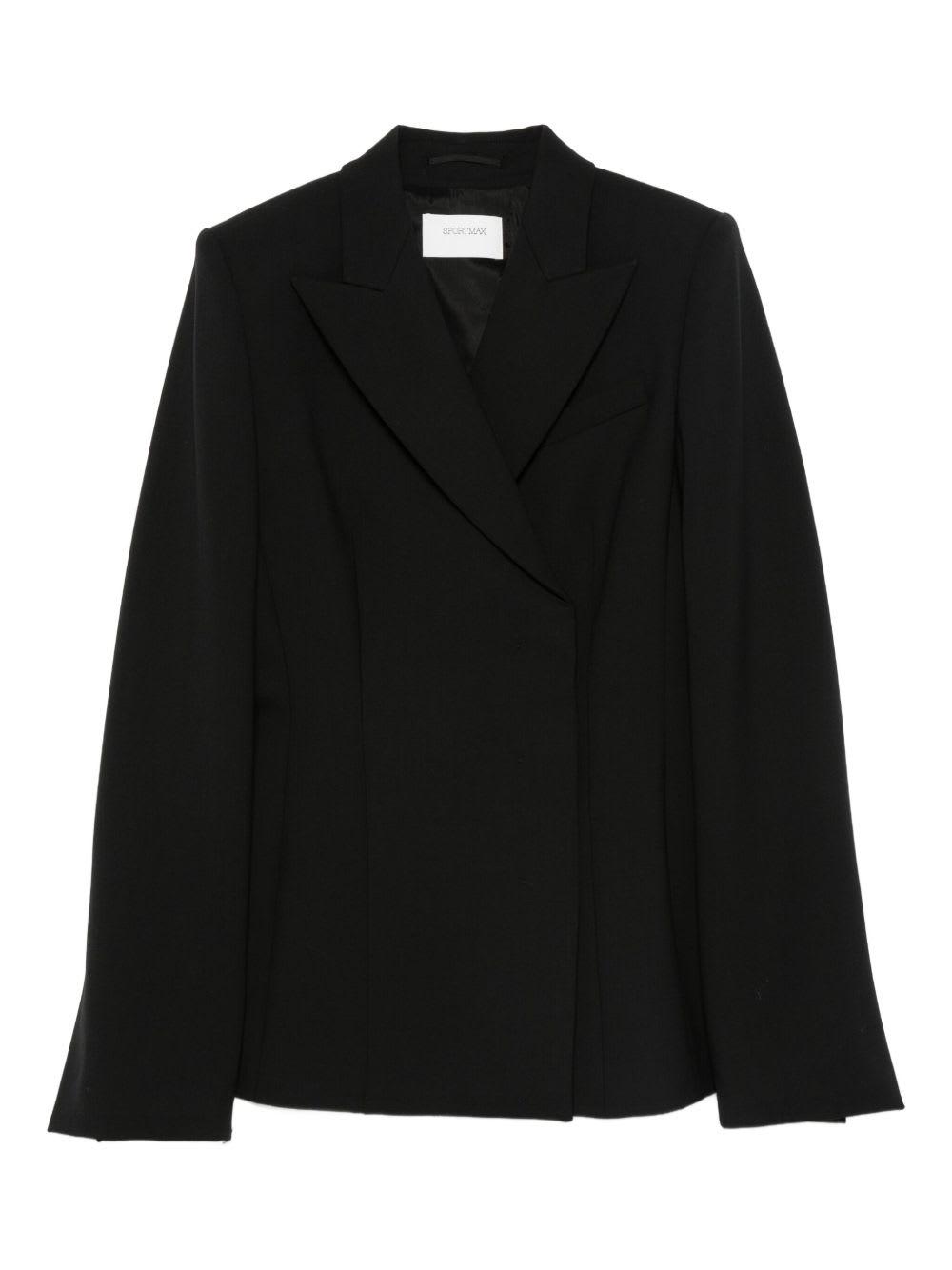sportmax black wool blend jacket