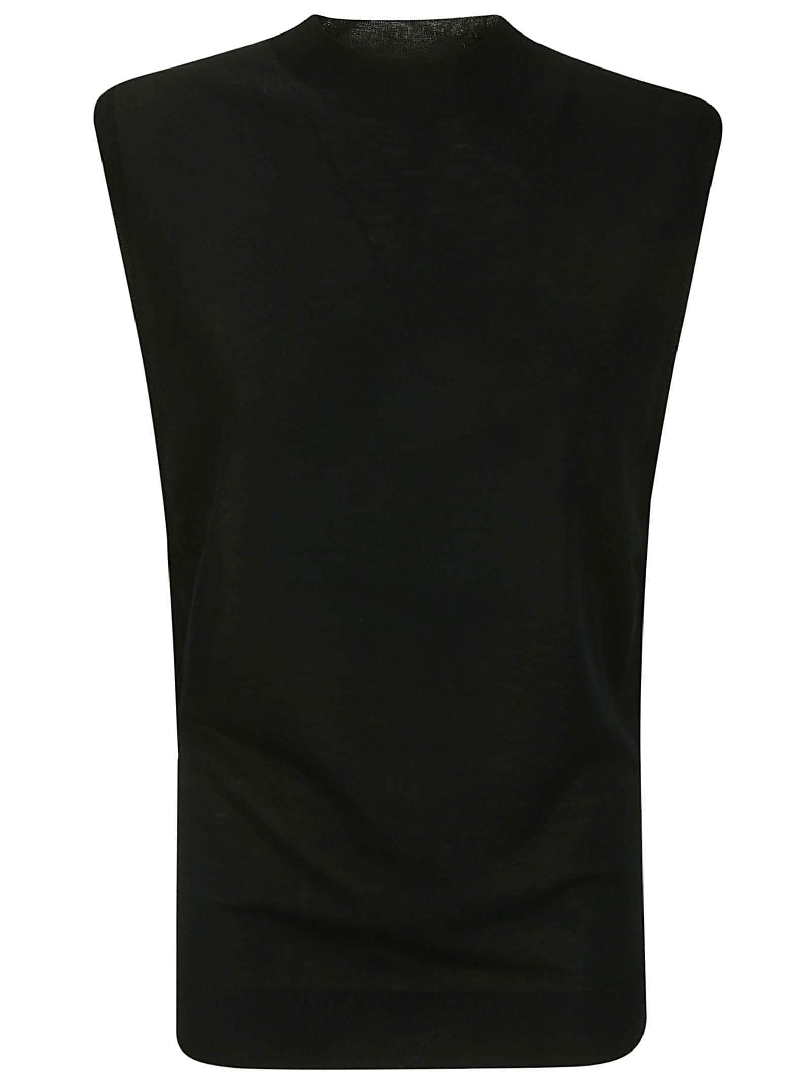 sportmax black wool blend odissea top