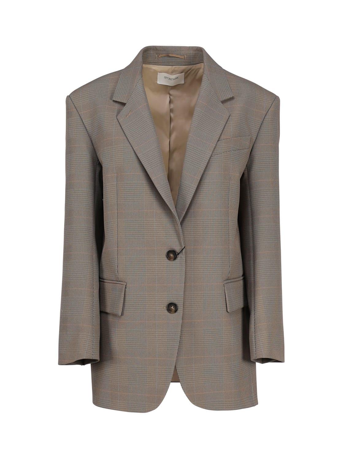 sportmax blazer with printing