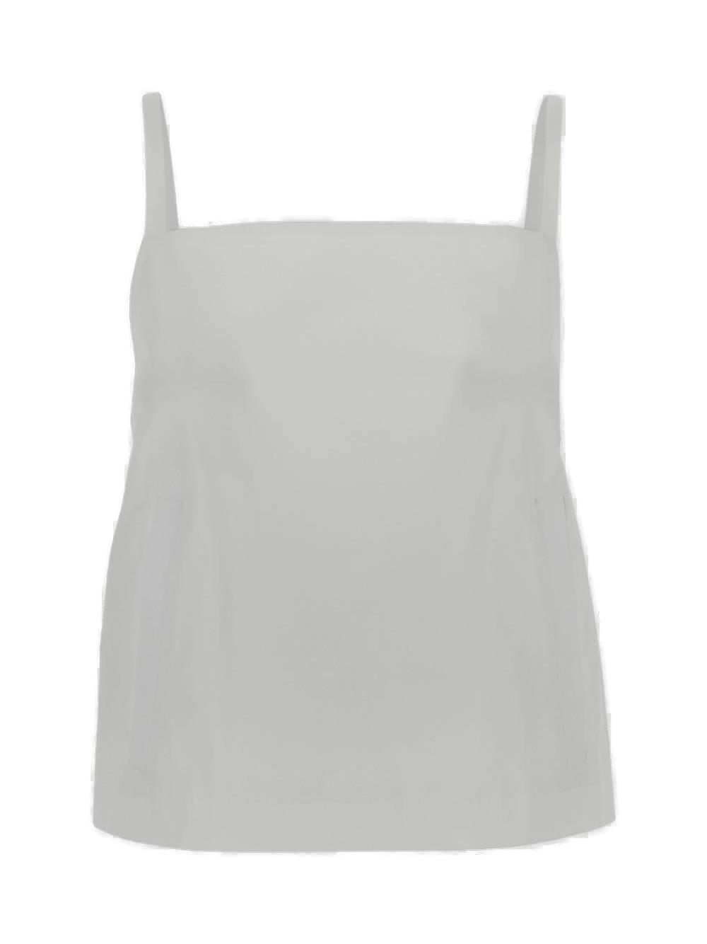sportmax buckle detailed sleeveless top